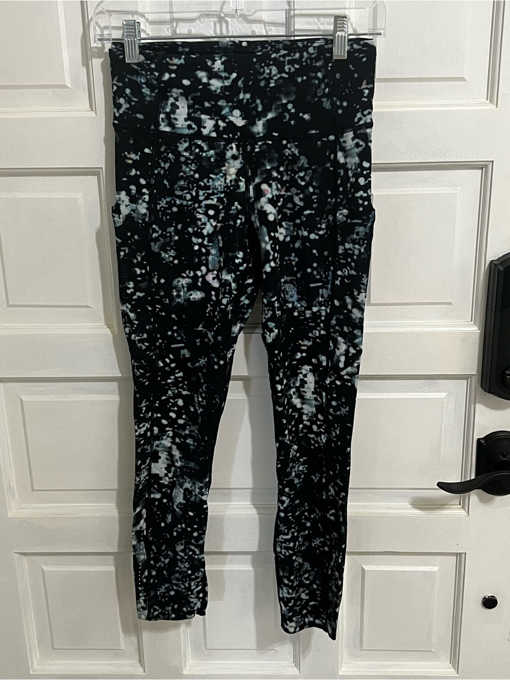 lululemon athletica Black Marble-Print Leggings